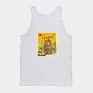 Bear Enjoying Nature As Life Is Good Tank Top